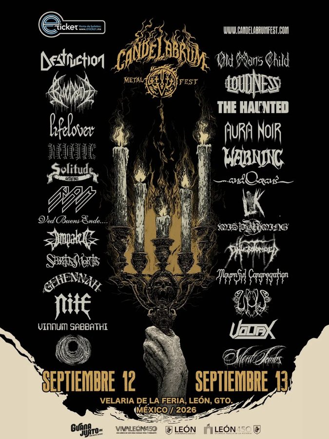Cartel oficial de Candelabrum Metal Fest V