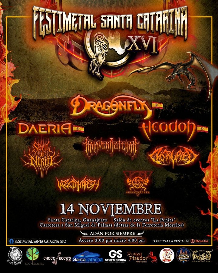Cartel oficial de Festimetal Santa Catarina XVI