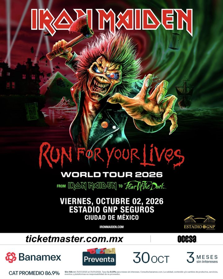 Cartel oficial de Iron Maiden