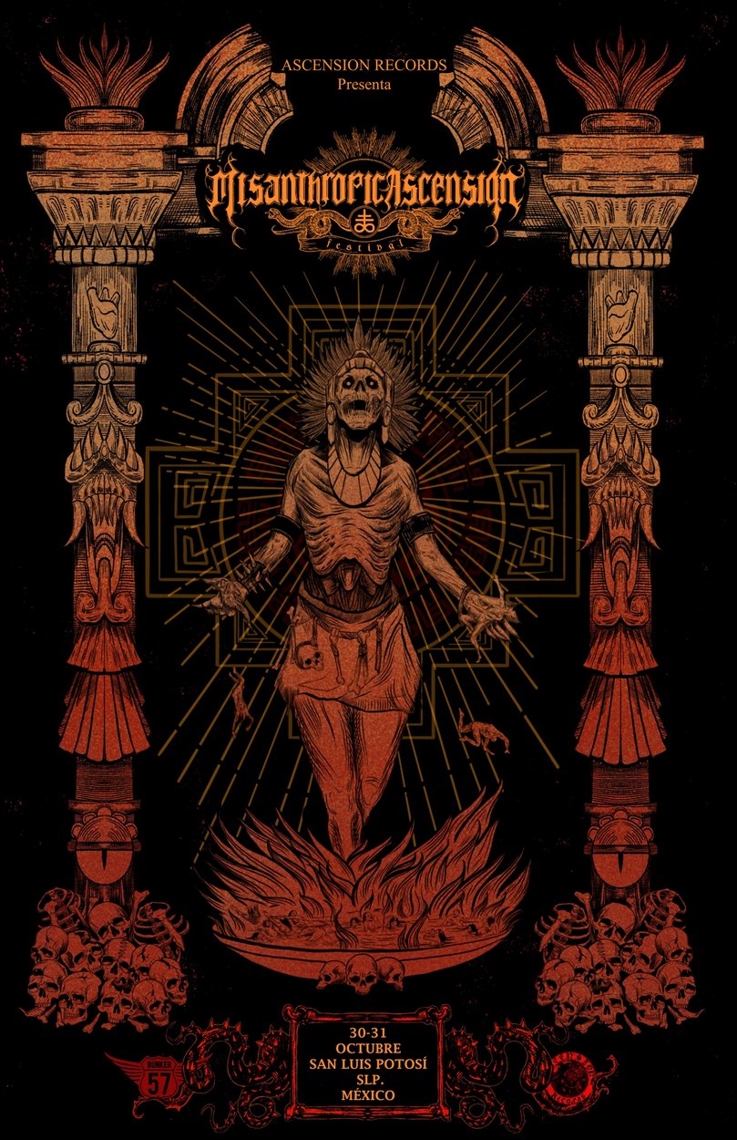 Cartel oficial de Misanthropic Ascension Festival