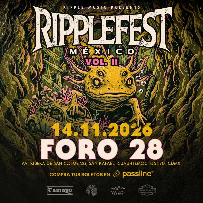 Cartel oficial de RippleFest México Vol. II