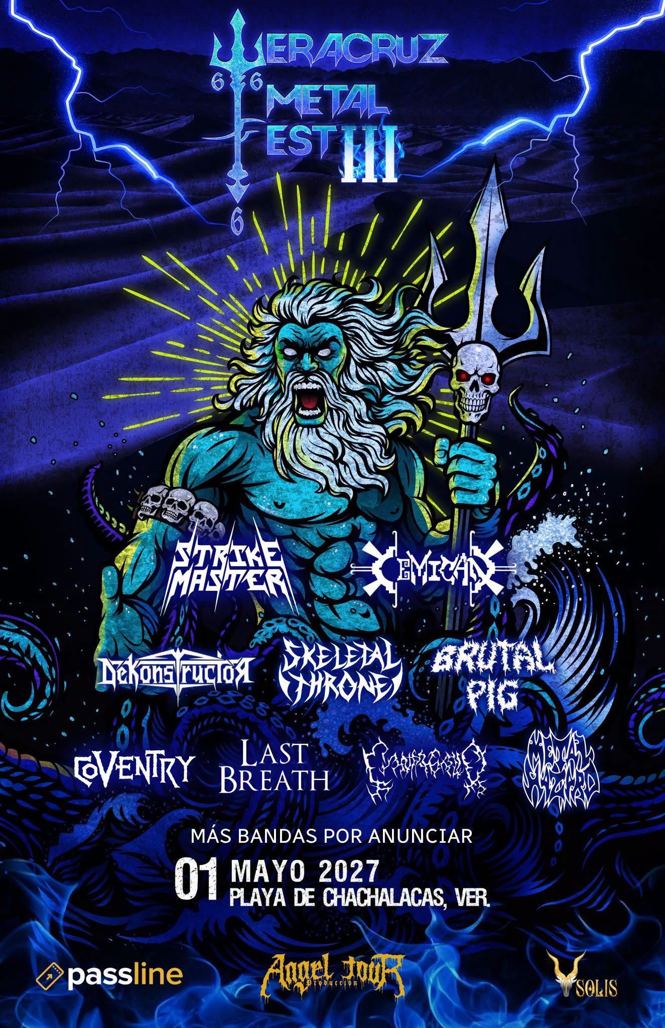 Cartel oficial de Veracruz Metal Fest III