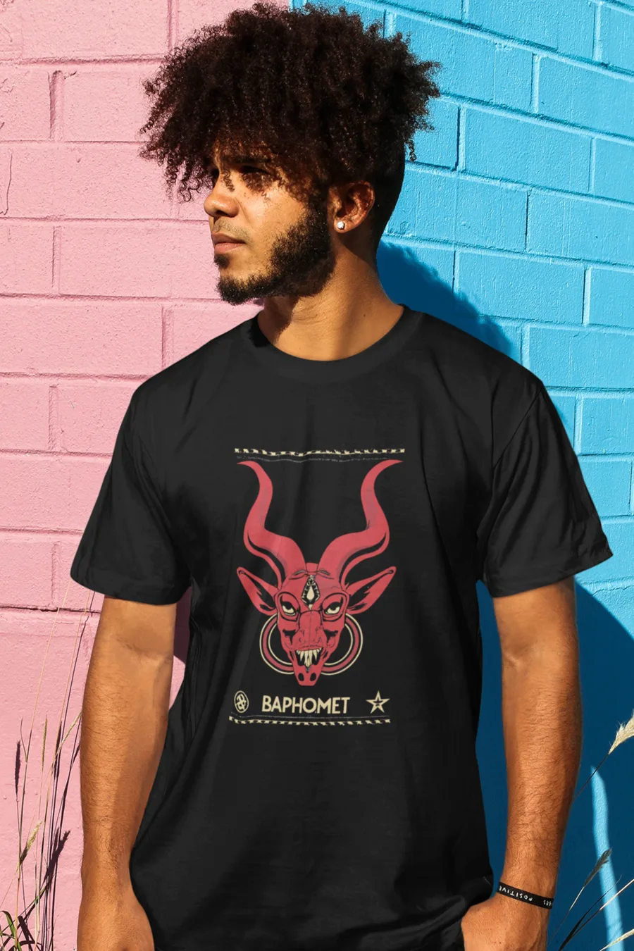 Playera Baphomet Rojo