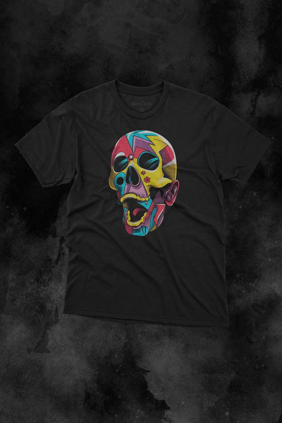 Playera Calavera Pop de AzTech Metal