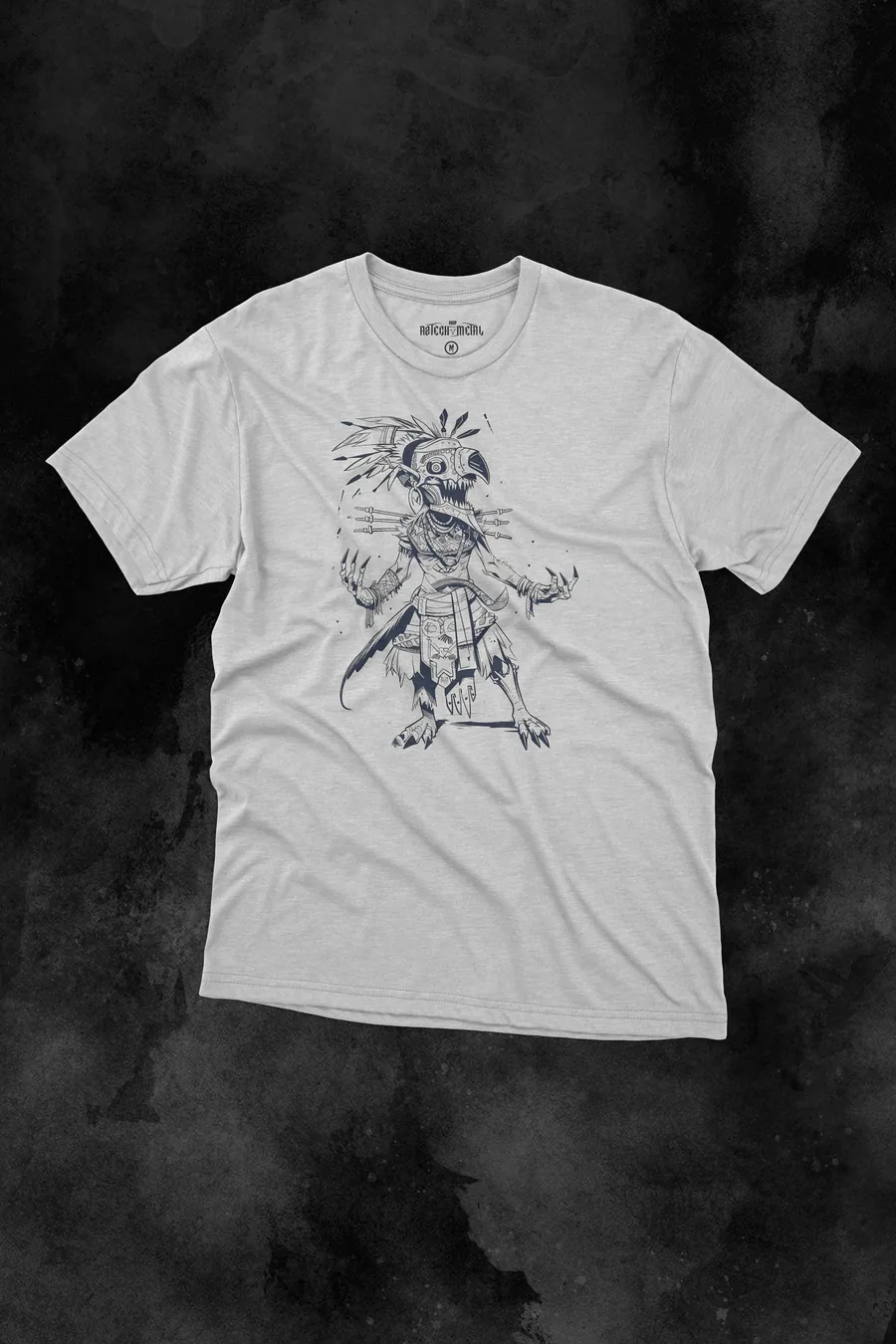 Playera Chamán de Plumas de AzTech Metal