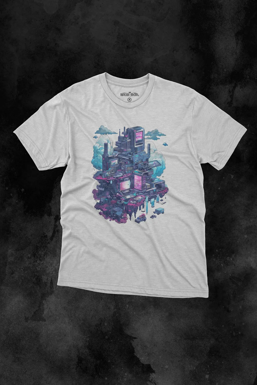 Playera Ciudad de Neón de AzTech Metal
