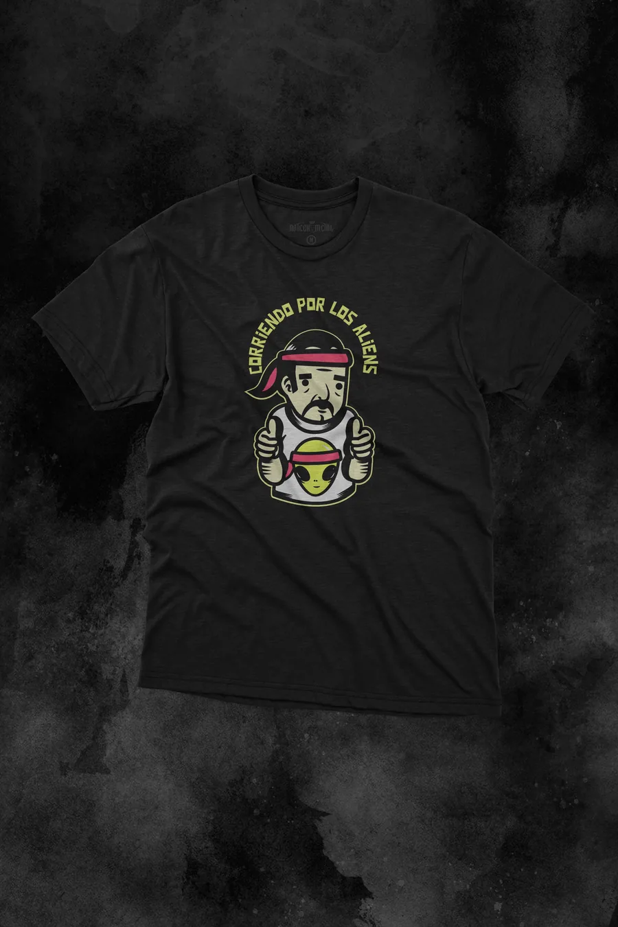 Playera Corriendo por los Aliens de AzTech Metal