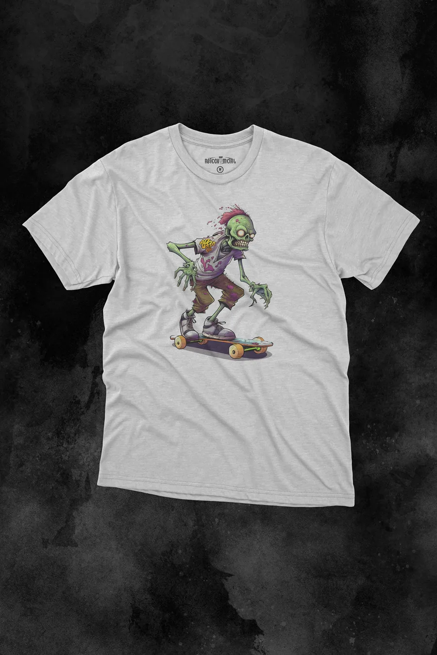 Playera Zombi Patinador de AzTech Metal